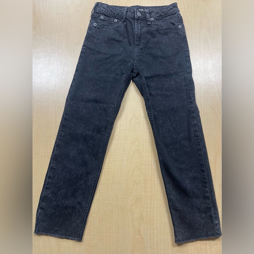 Teen Girl black denim Gap Girlfriend High Rise Jeans size 10 like new
